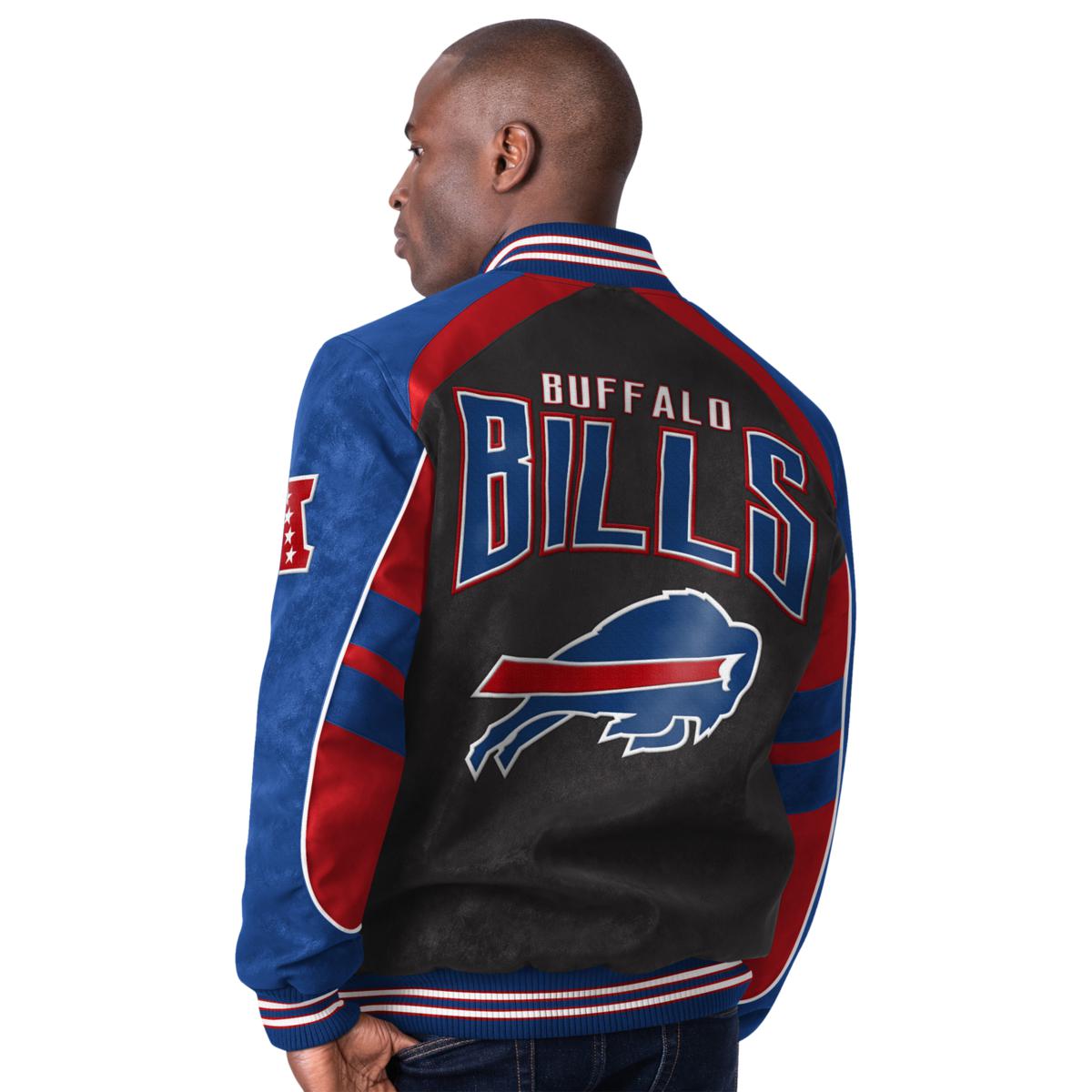 G-III NFL Buffalo Bills Team Suede Bomber Jacket - William Jacket