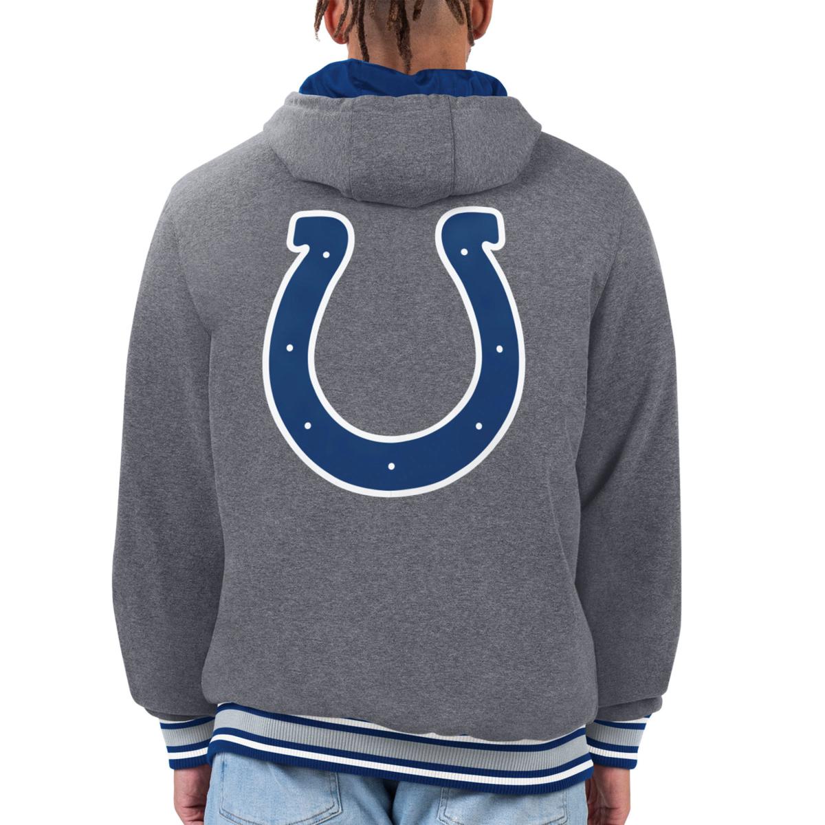 Indianapolis Colts Fanatics Signature Unisex Super Soft Fleece Short Sleeve  Hoodie - Gray