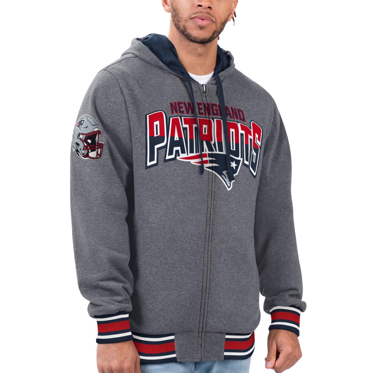 New England Patriots Hoodie Mens XXL Big Fanatics NFL Pro Line Blue  Sweatshirt