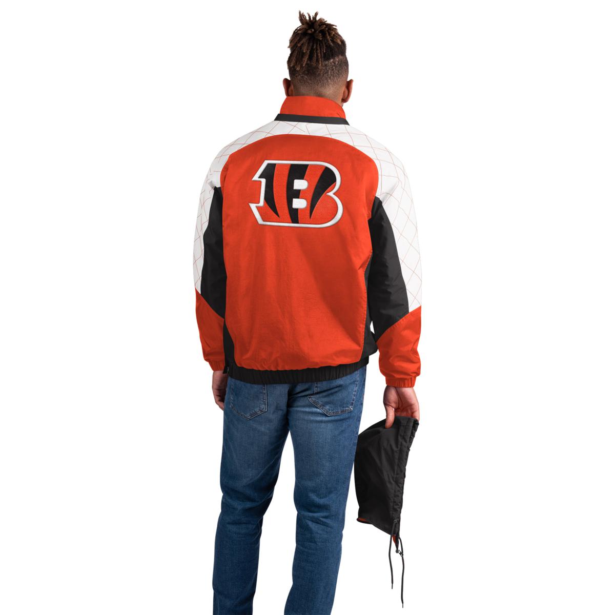 Officially Licensed NFL Men's Starter Breakaway Jacket by Glll - Bengals
