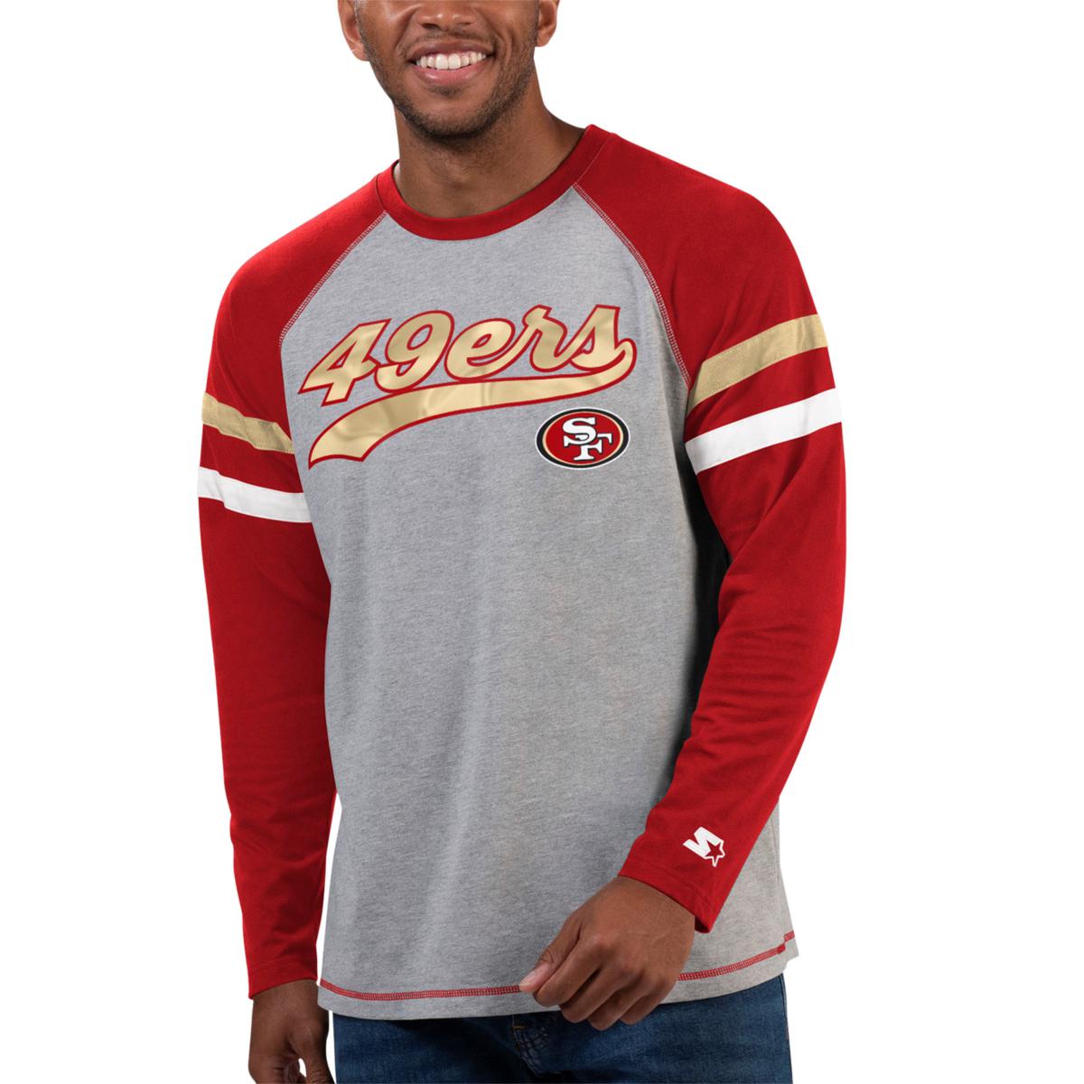 GIII/STARTER San Francisco 49ers Quick Snap Track Mens Jacket (White/Red)