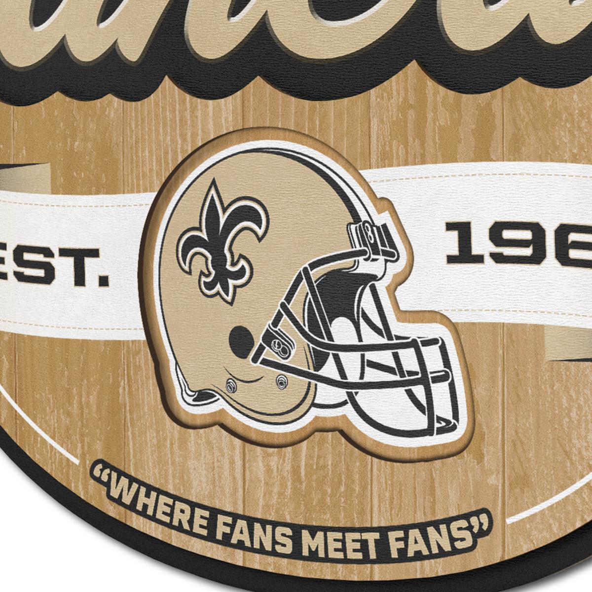 Fanmats, NFL - New Orleans Saints Embossed Color Emblem 2