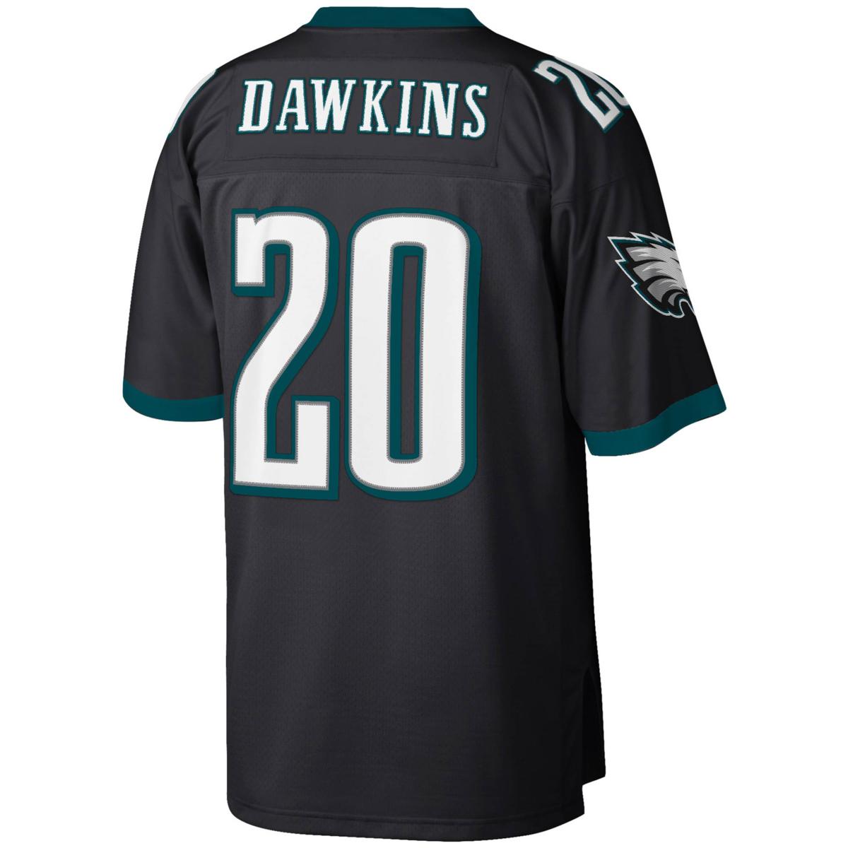 Men's Mitchell & Ness Brian Dawkins Black Philadelphia Eagles Legacy Replica Jersey Size: Small