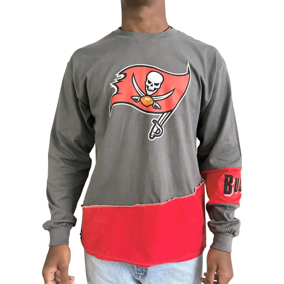 Tampa Bay Buccaneers Long T-Shirt Graphic Men Cotton Blend TB Bucs