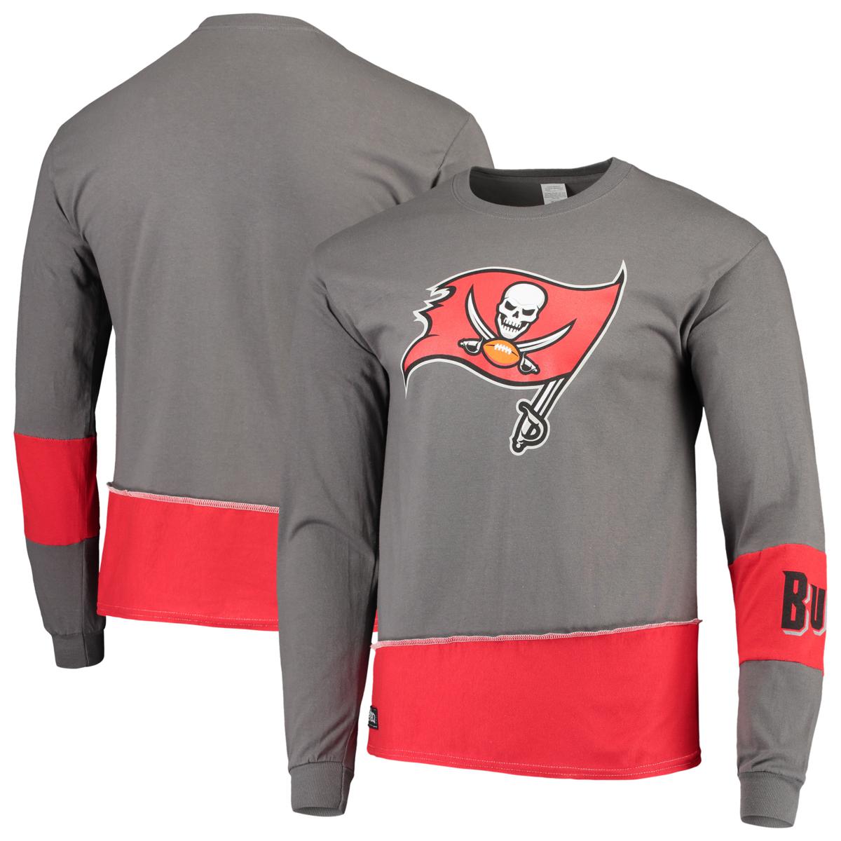 Tampa Bay Buccaneers Long T-Shirt Graphic Men Cotton Blend TB Bucs