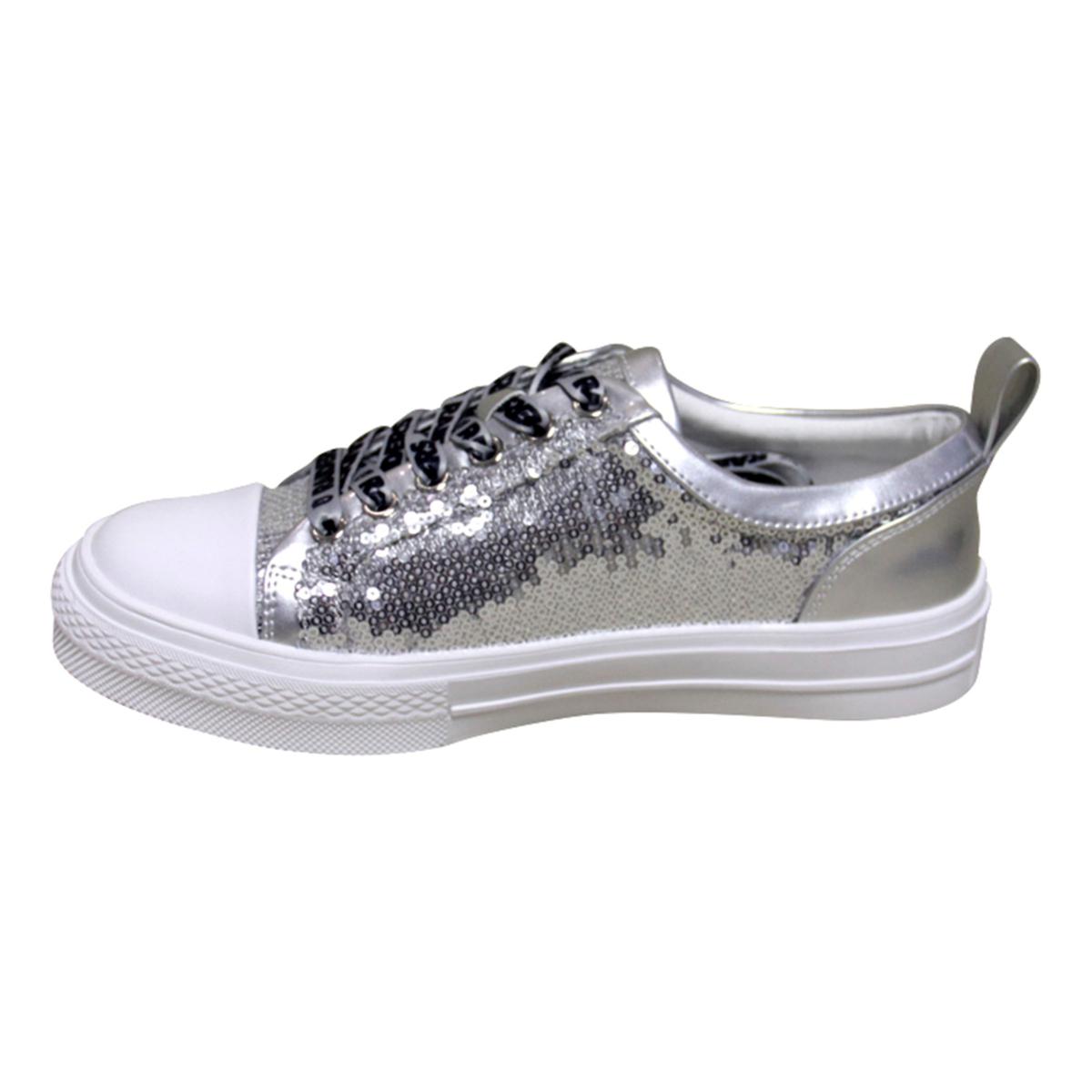 Women's Cuce White Cincinnati Bengals Glitter Sneakers