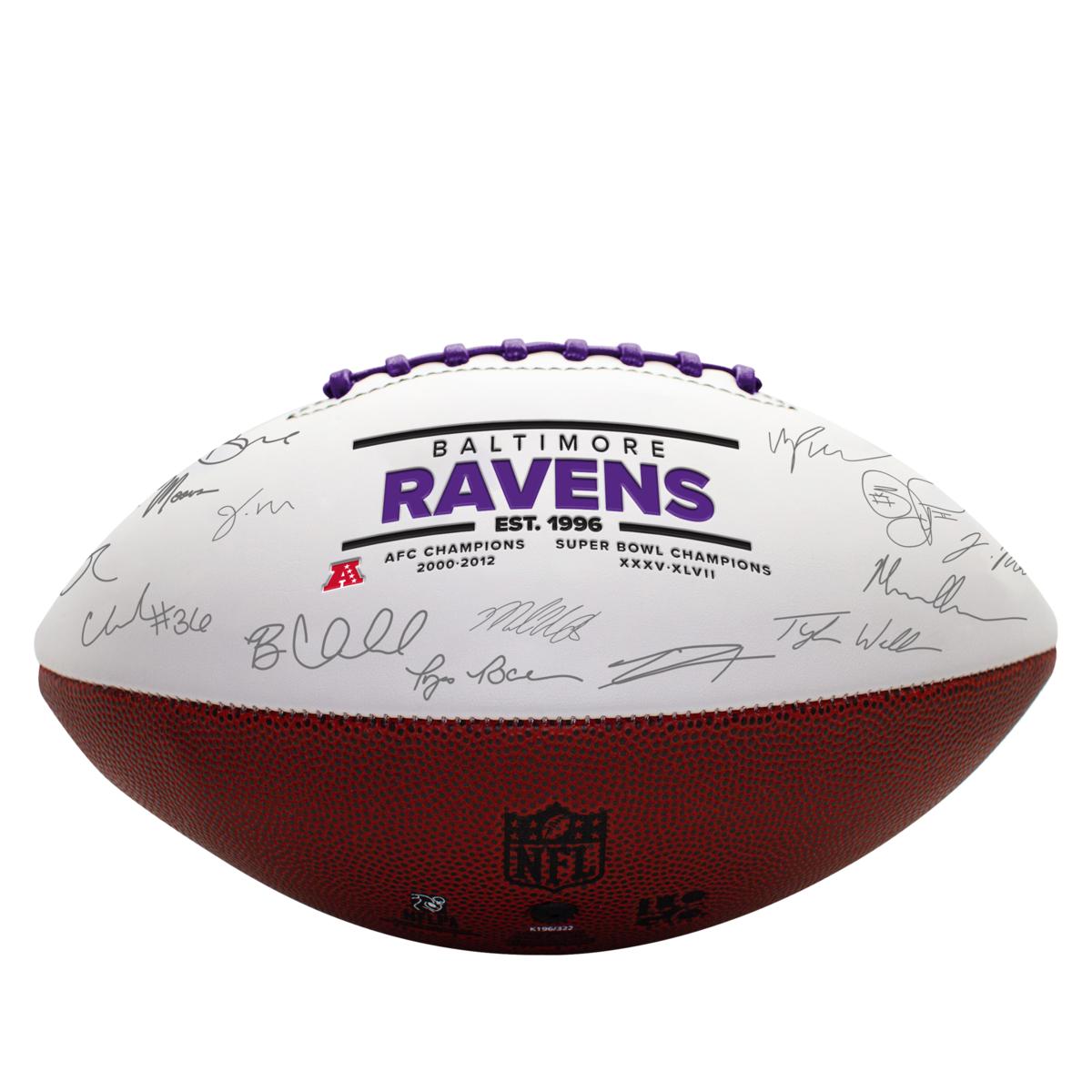 Logo Baltimore Ravens Full Size Autograph Football