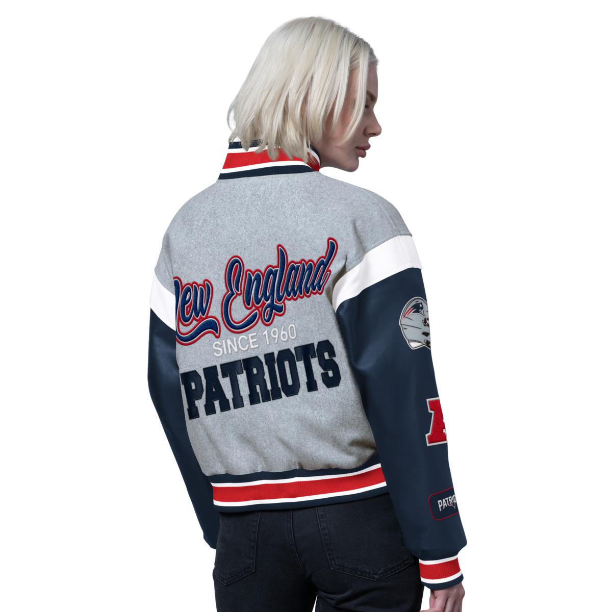 Officially Licensed NFL Starter Women's Cropped Varsity Jacket by