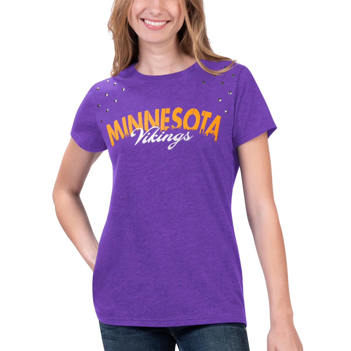 Men's Fanatics Branded Gold/Purple Minnesota Vikings Two-Pack T-Shirt Combo Set