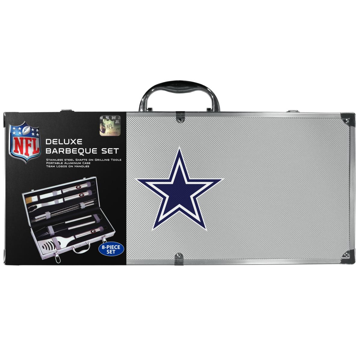 Officially Licensed NFL Team 8-Piece Tailgater BBQ Set - Raiders