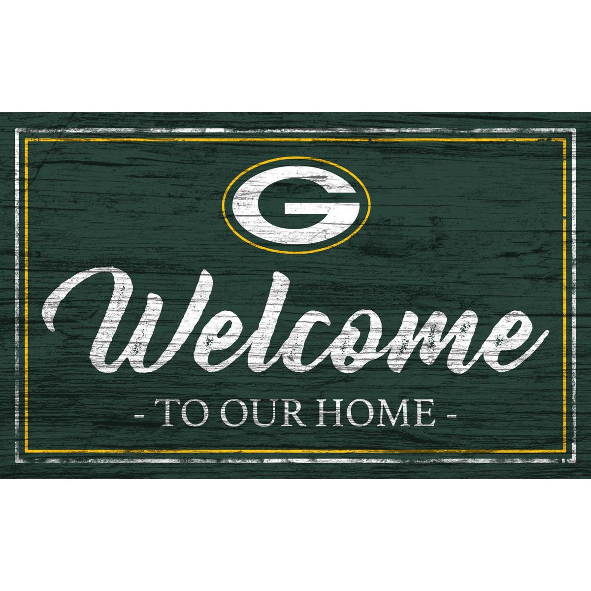 Officially Licensed NFL Team Color Sign - Green Bay Packers