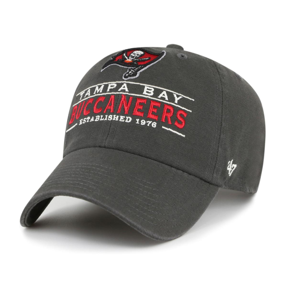 '47 Men's Tampa Bay Buccaneers Team Cleanup Black Adjustable Hat