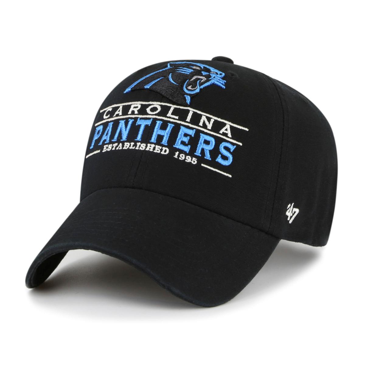 Carolina Panthers Cap Hat Embroidered Spell Out Big Logo Hat 