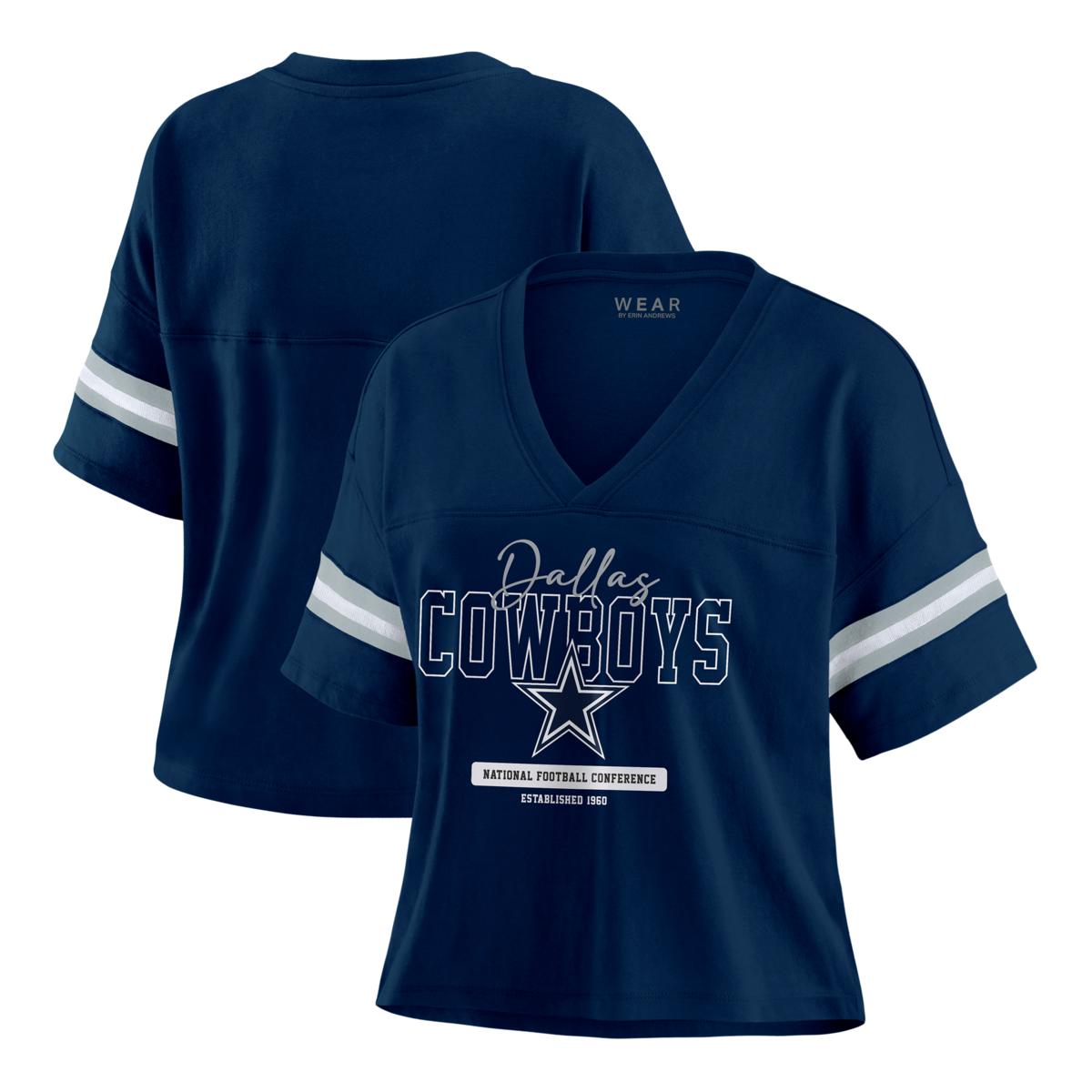 Officially Licensed NFL WEAR by Erin Andrews Color Block Boxy T 