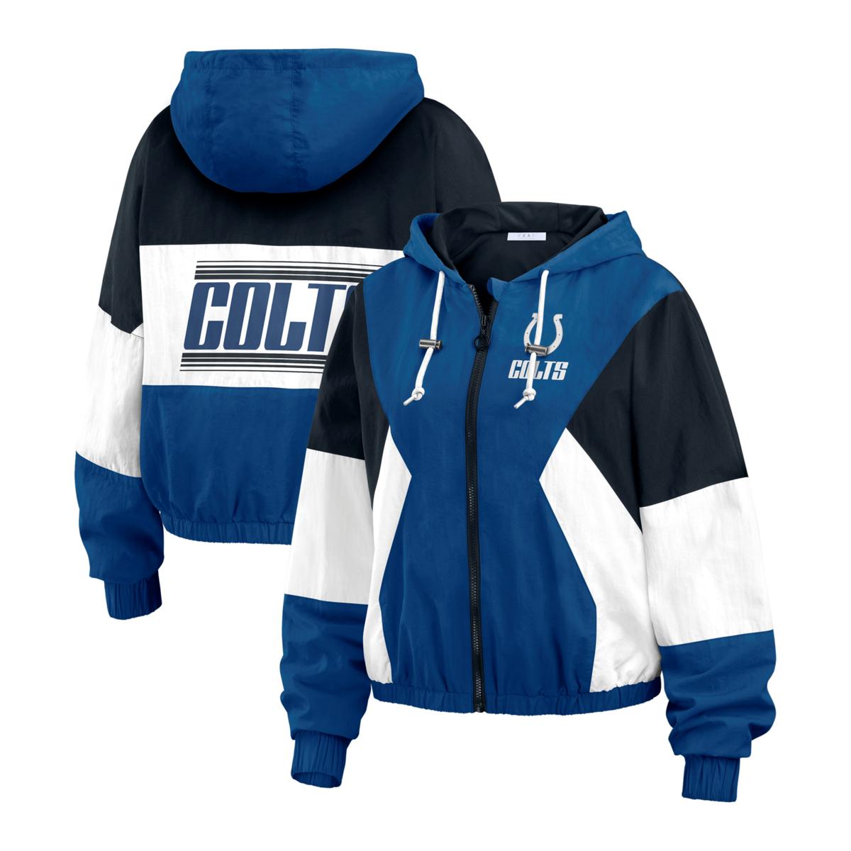 Officially Licensed NFL Wear Color Block Windbreaker Jacket