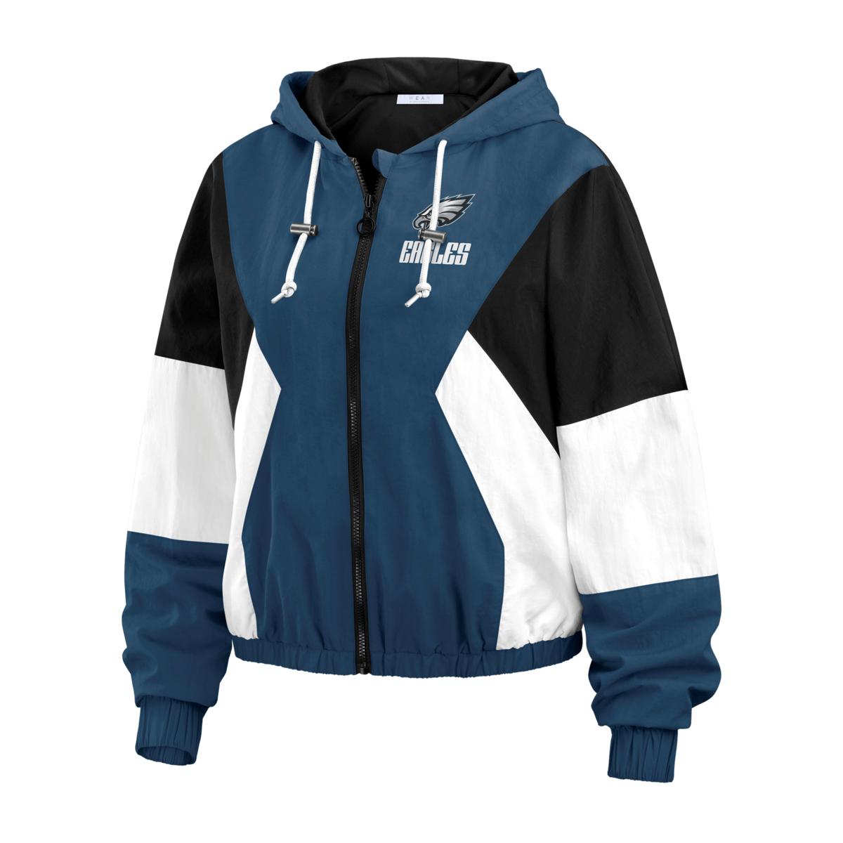 Officially Licensed NFL Wear Color Block Windbreaker Jacket