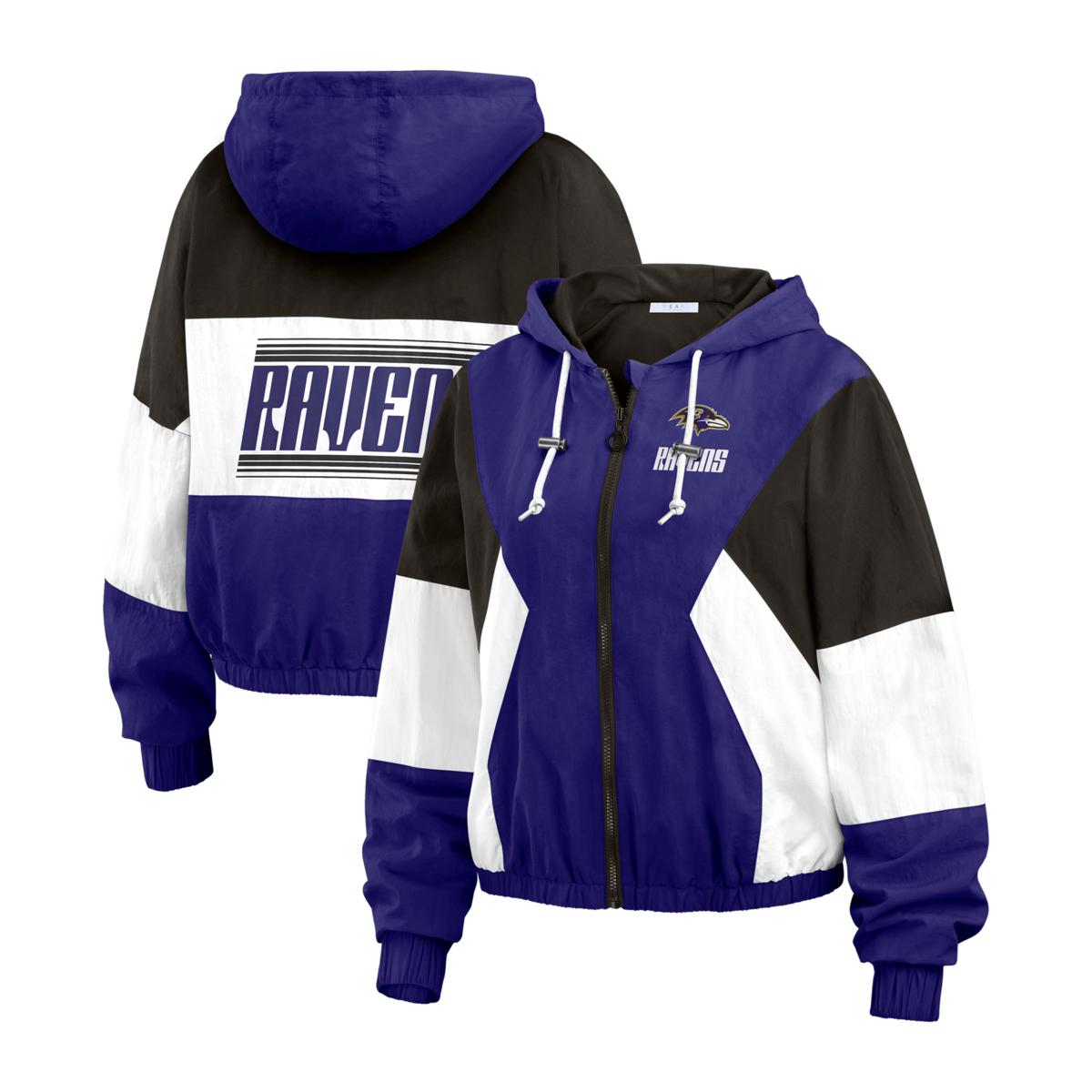 Officially Licensed NFL Wear Color Block Windbreaker Jacket