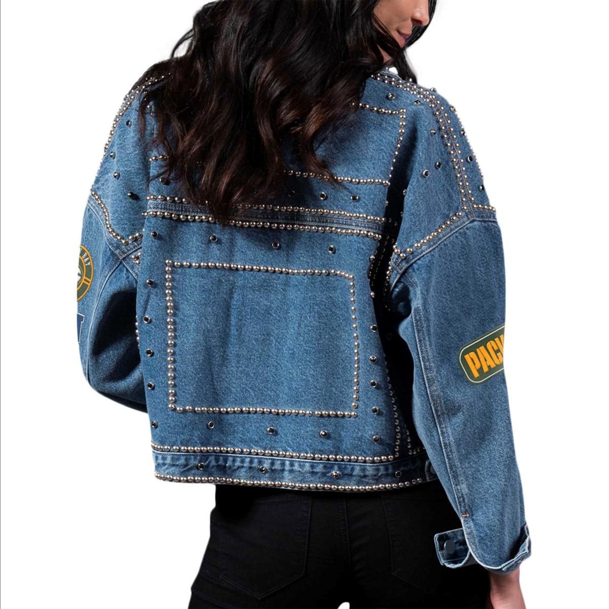 Jackets & Coats, Green Bay Packers Oversized Denim Jacket