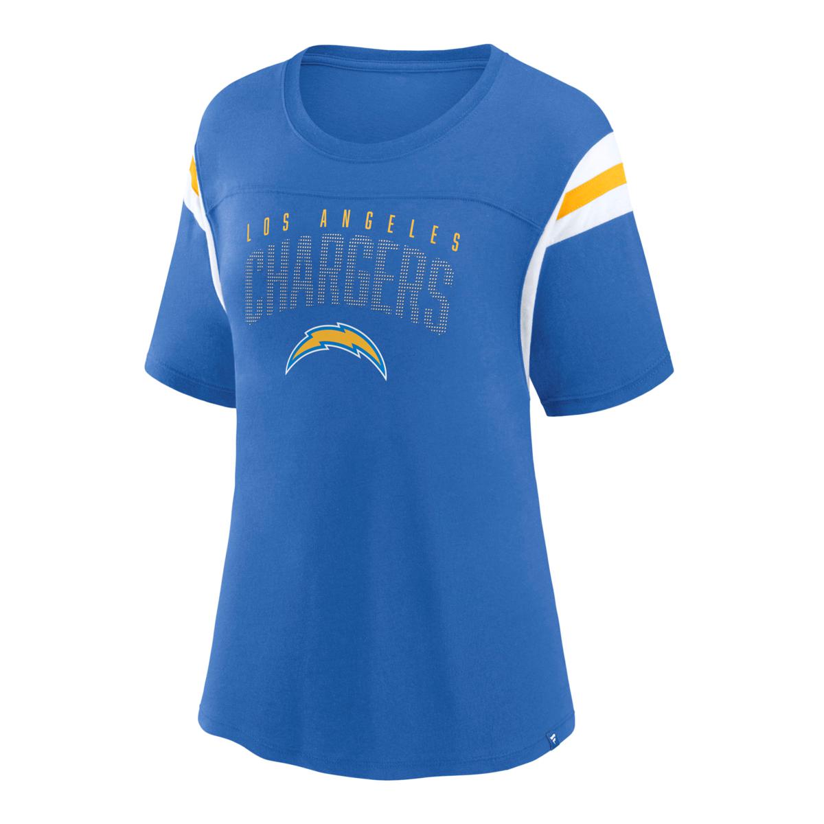 Los Angeles Chargers Crop Top Womens T-shirt, Fan Gear Gift, Game Day Shirt