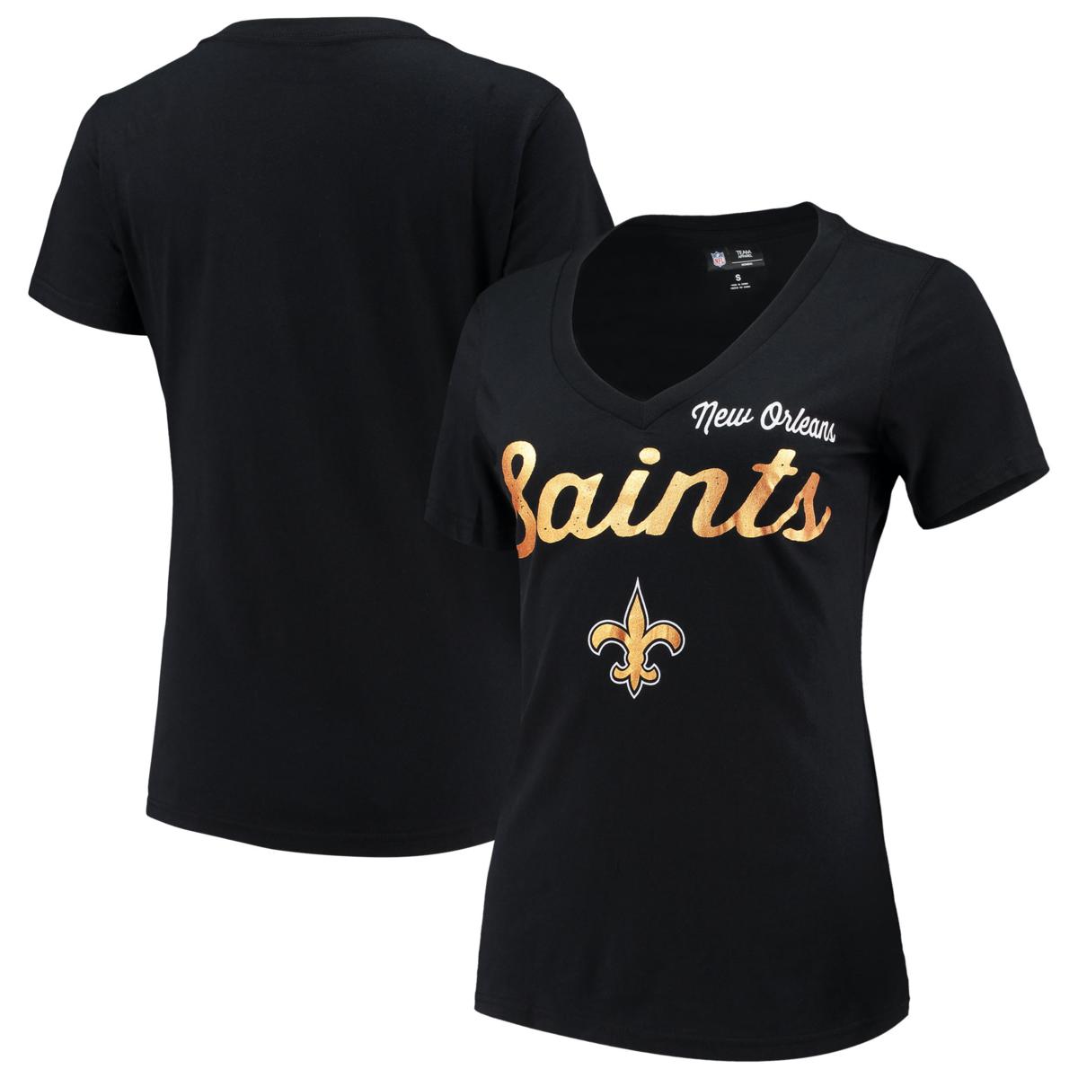 Officially Licensed NFL Refried Apparel Upcycled Long Sleeve - Saints