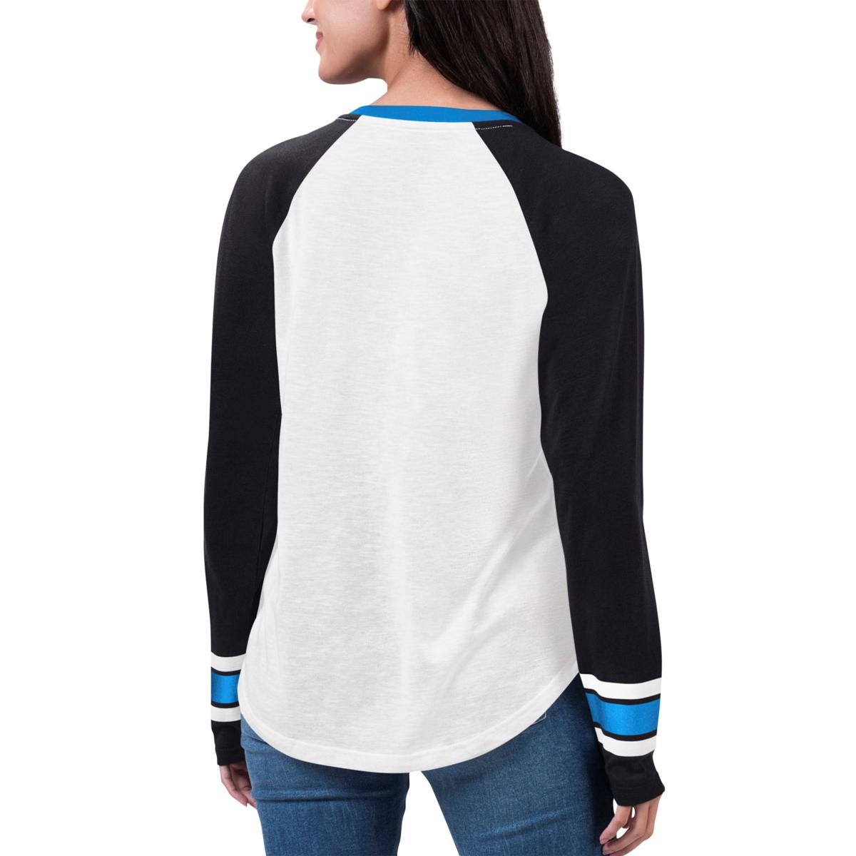 Officially Licensed NFL Women's Carolina Panthers Long Sleeve T-Shirt