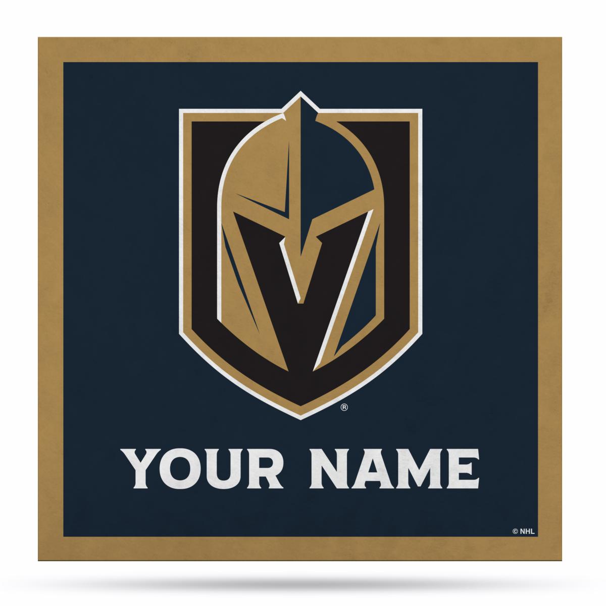 Officially Licensed NHL Personalized Soft Felt Pennant- Golden Knights