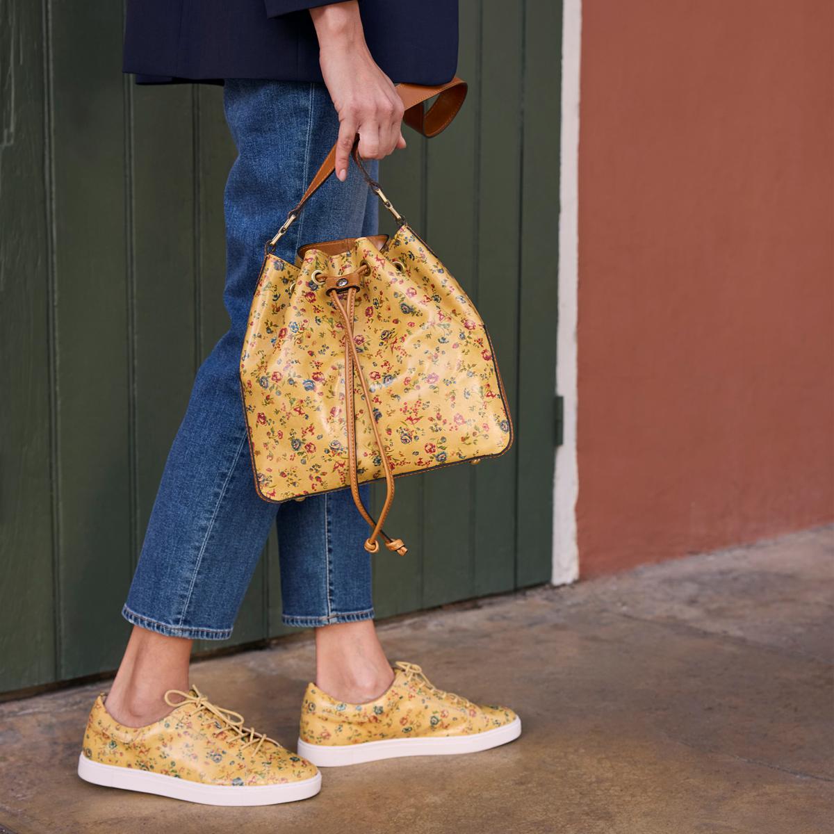 Patricia Nash Belamy Leather Drawstring Bucket Bag | HSN