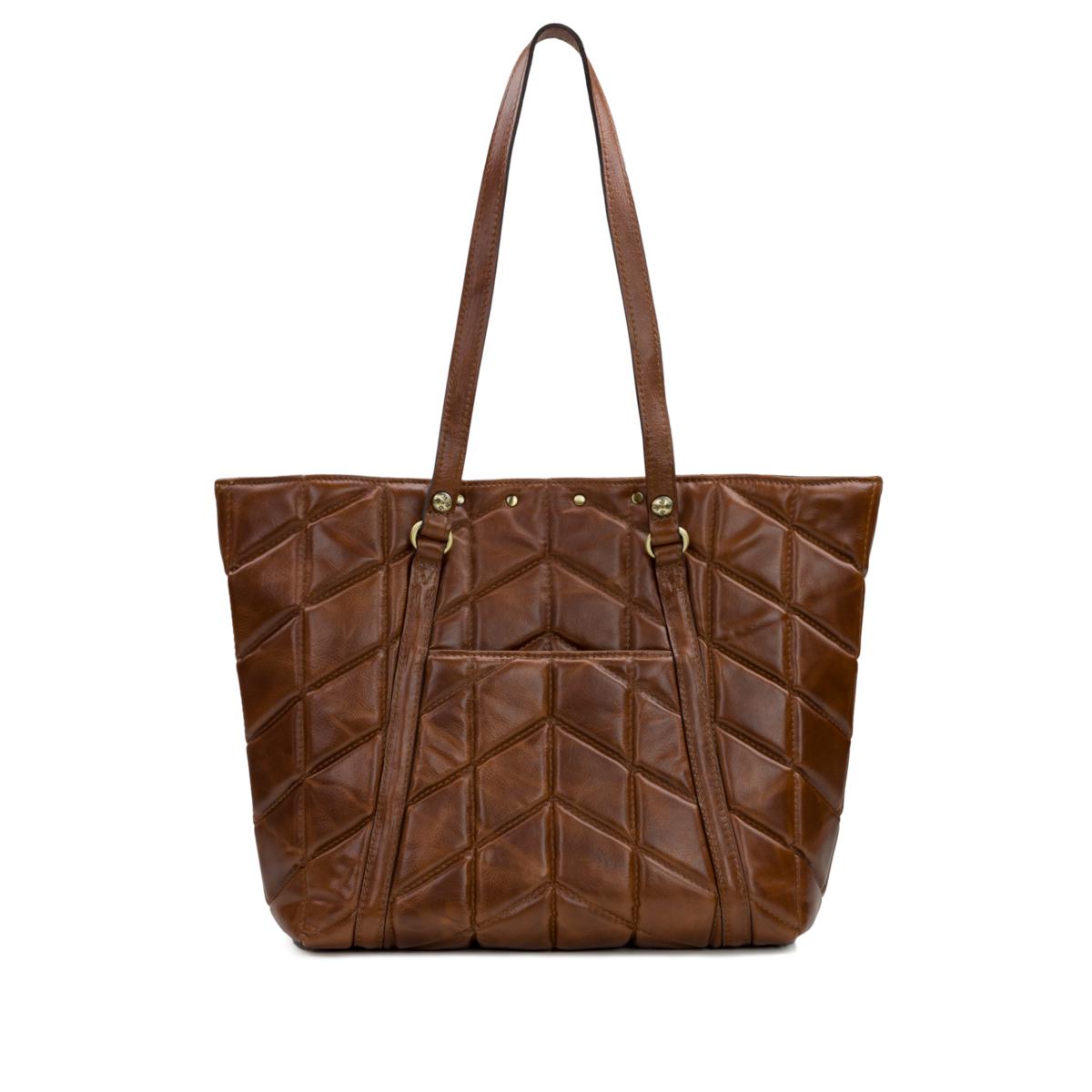 Patricia Nash Benvenuto Tote Quilted Vintage Distressed Leather