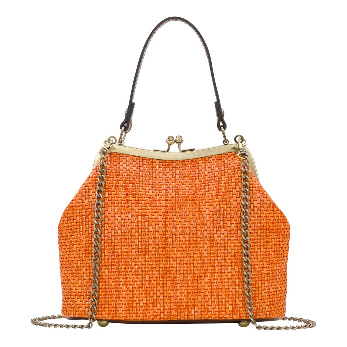 Patricia nash laureana scalloped raffia online satchel