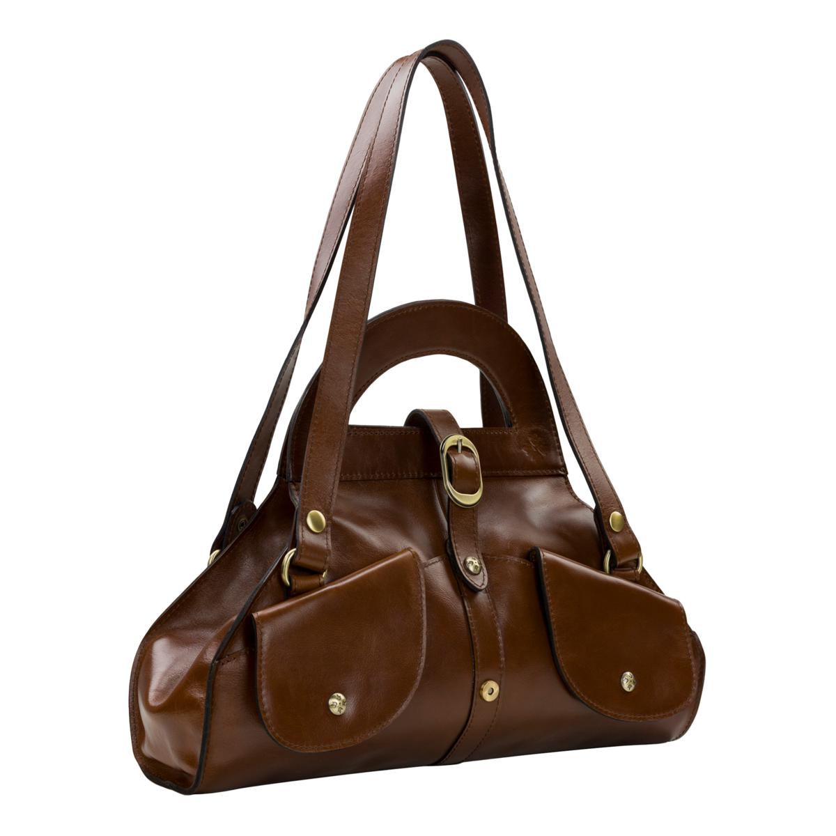 Patricia Nash convertible leather bag/purse Patricia Nash Milania Convertible Leather Satchel | HSN main image 4