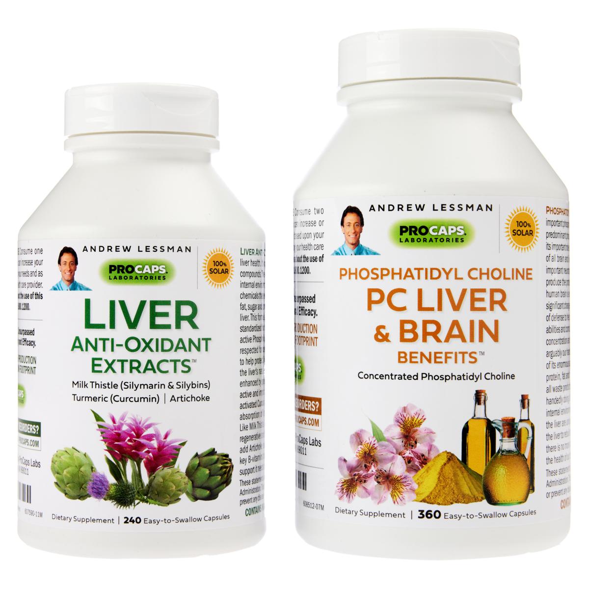 PC Liver & Brain Benefits and Liver AntiOxidant Extracts 360 + 240