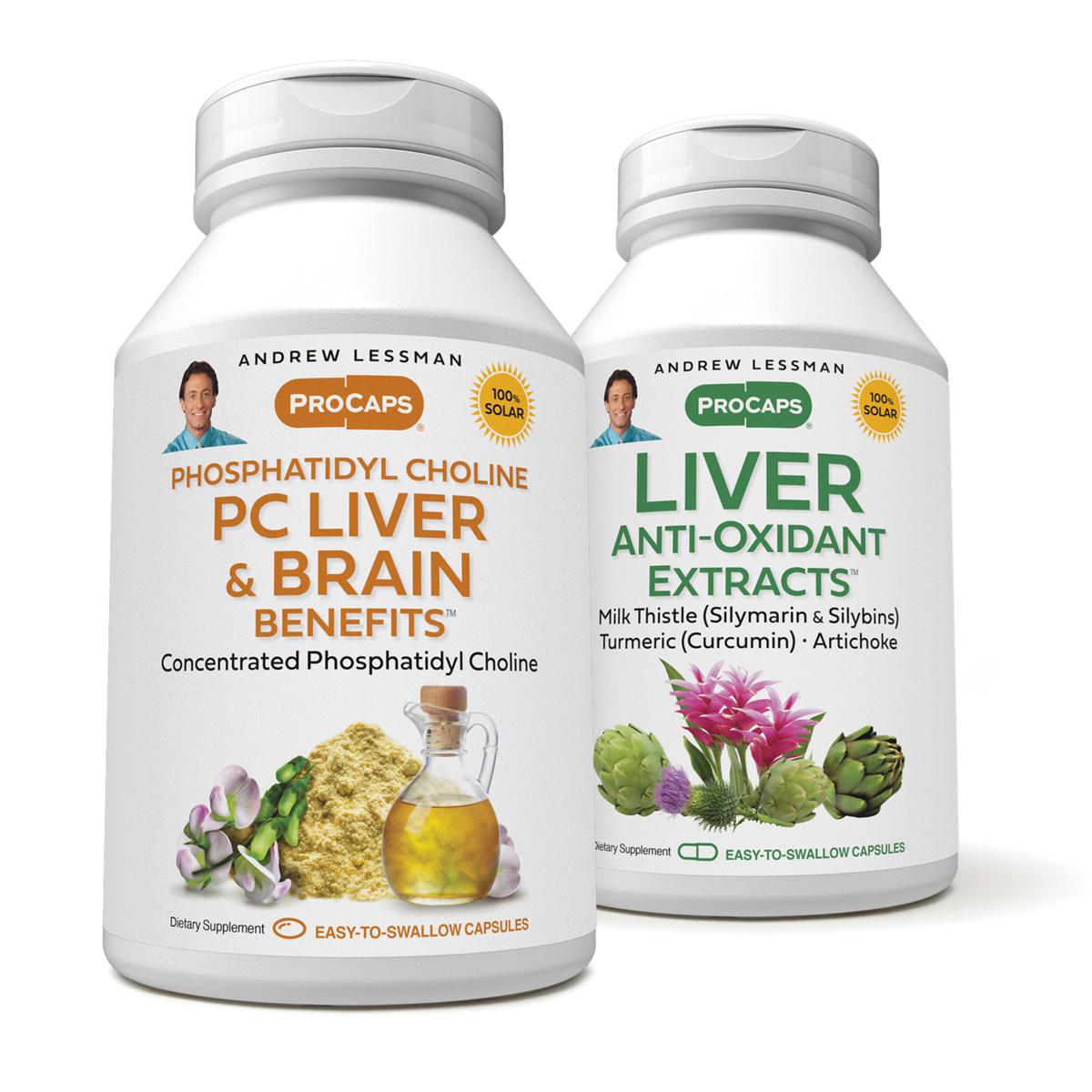 PC Liver & Brain Benefits and Liver Anti-Oxidant Extracts - 60 + 30