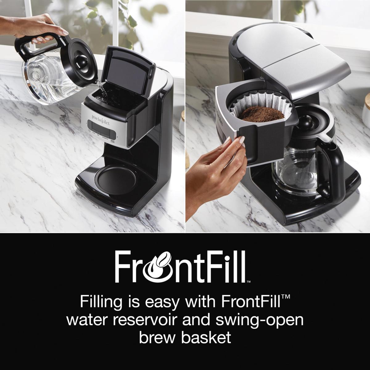 FrontFill™ Compact 12 Cup Coffee Maker - Model - 43680PS