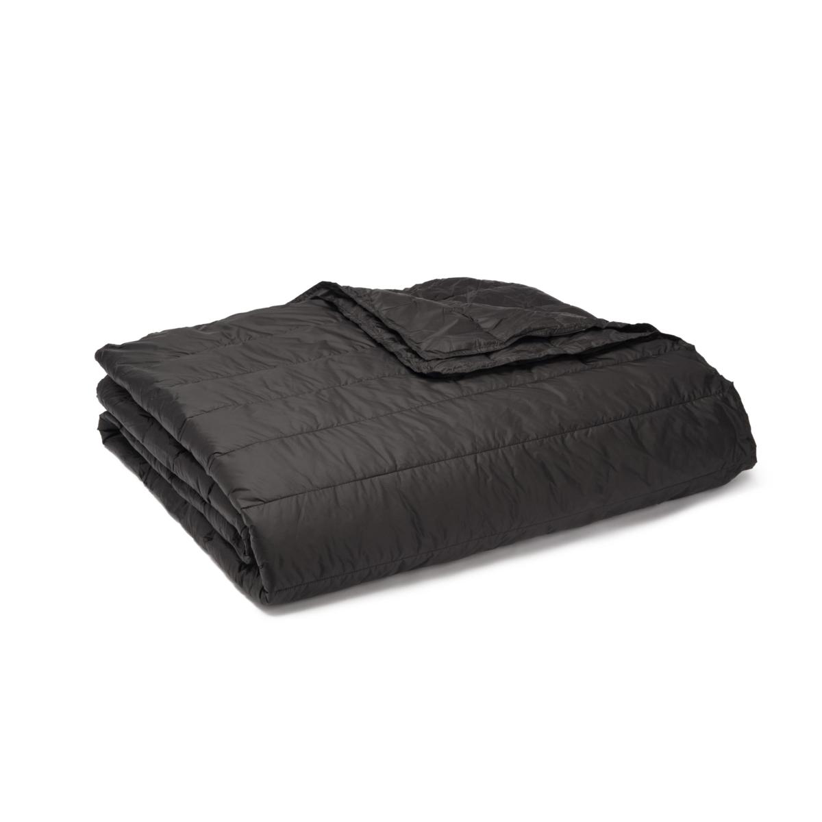 Black quilted throw online blanket