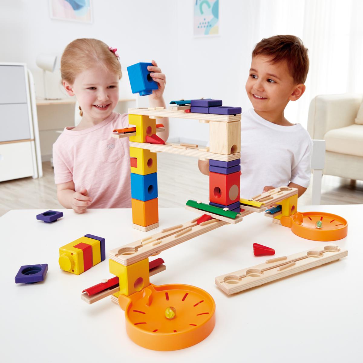 Hape quadrilla best sale wooden marble run