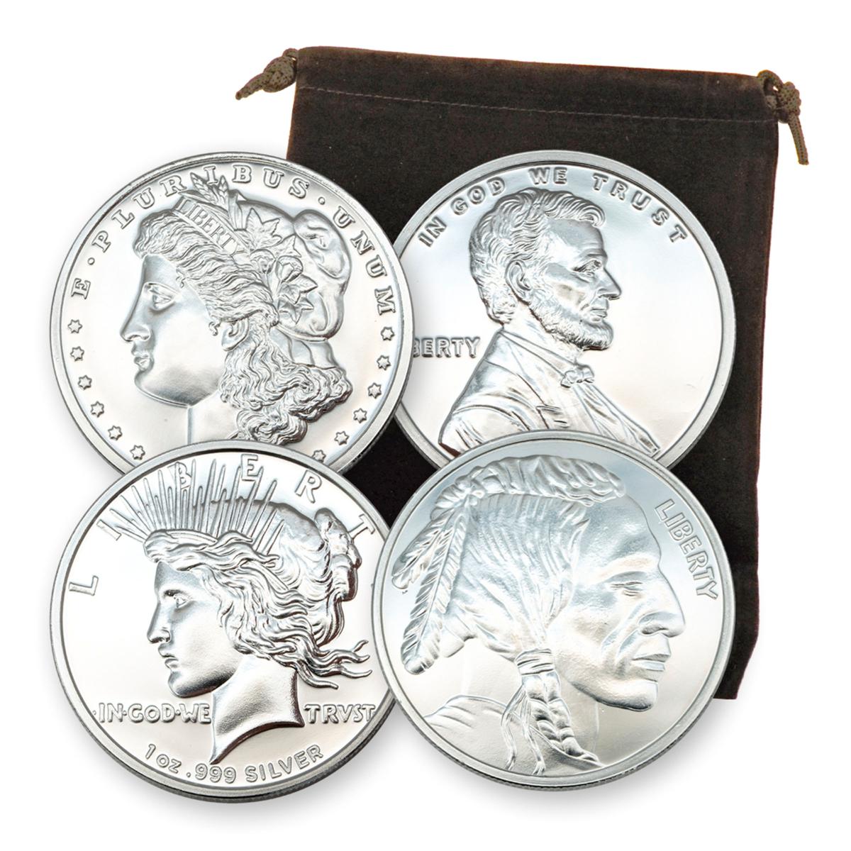 【在庫限り】 Quarter Pound 99.9% Silver in 4 Designs - 23347358 | HSN コレクション