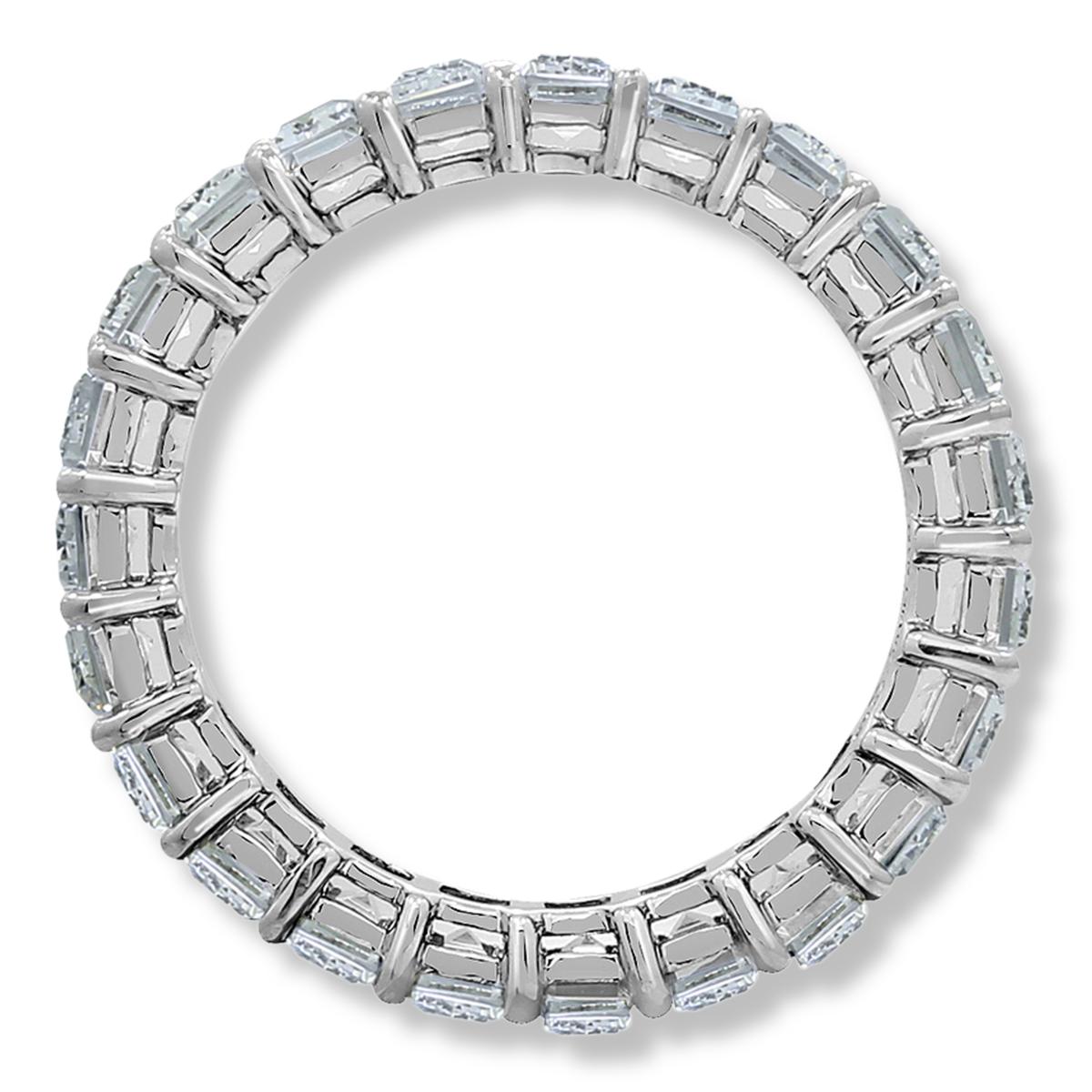 Radiance by Absolute™ Emerald-Cut Prong-Set Eternity Band Ring 