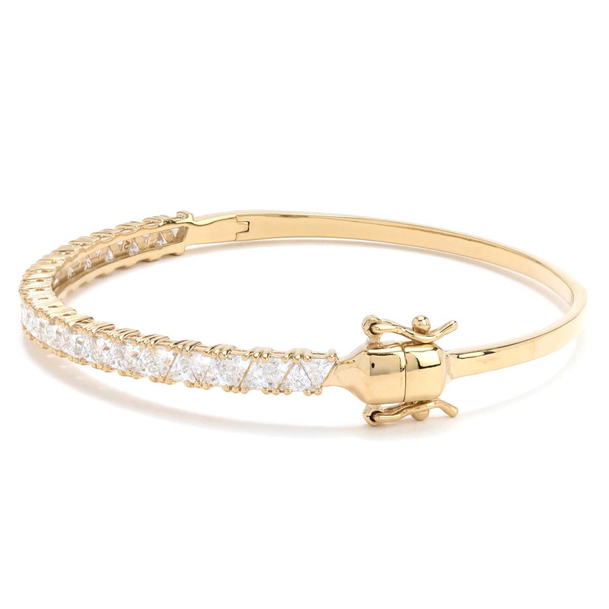 Radiance by Absolute™ Triangle Magnetic Clasp Tennis Bangle