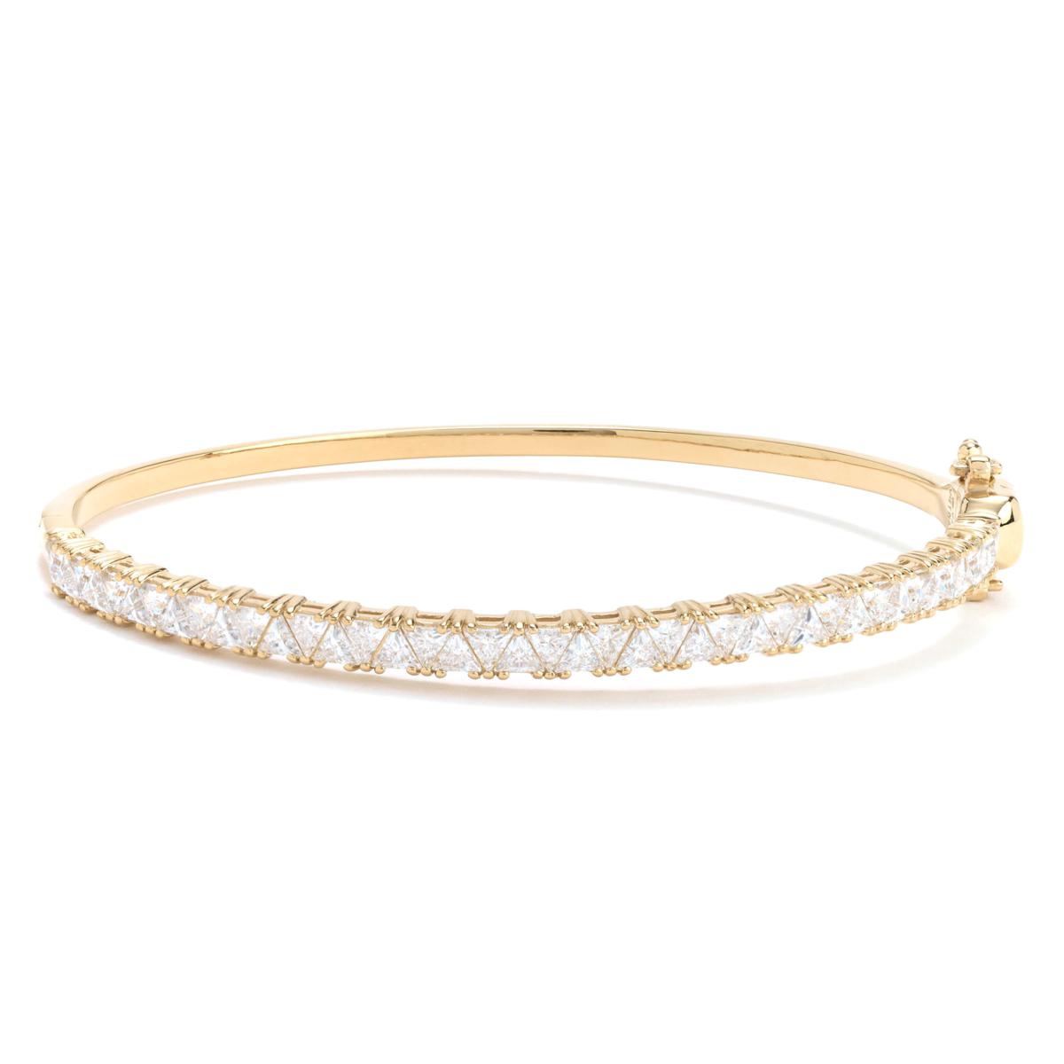 TEN.×CLANE TOWER UP BANGLE Radiance by Absolute™ Triangle Magnetic Clasp Tennis Bangle