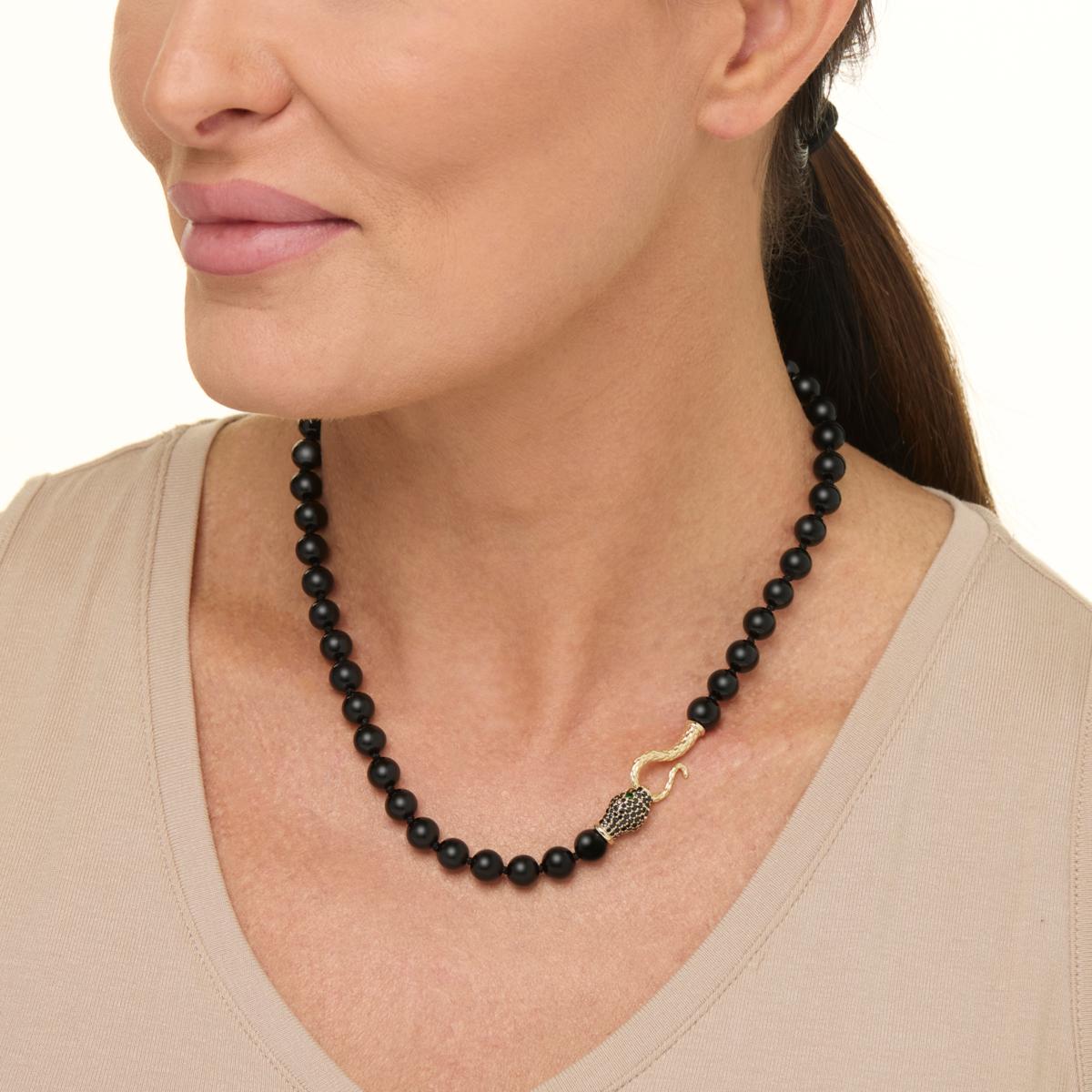 さらに100円引き◆MISCHIEF◆RHOMBUS SNAKE CHOKER Heart Snake Choker Necklace Adjustable 36-43cm/14-17' in 18k
