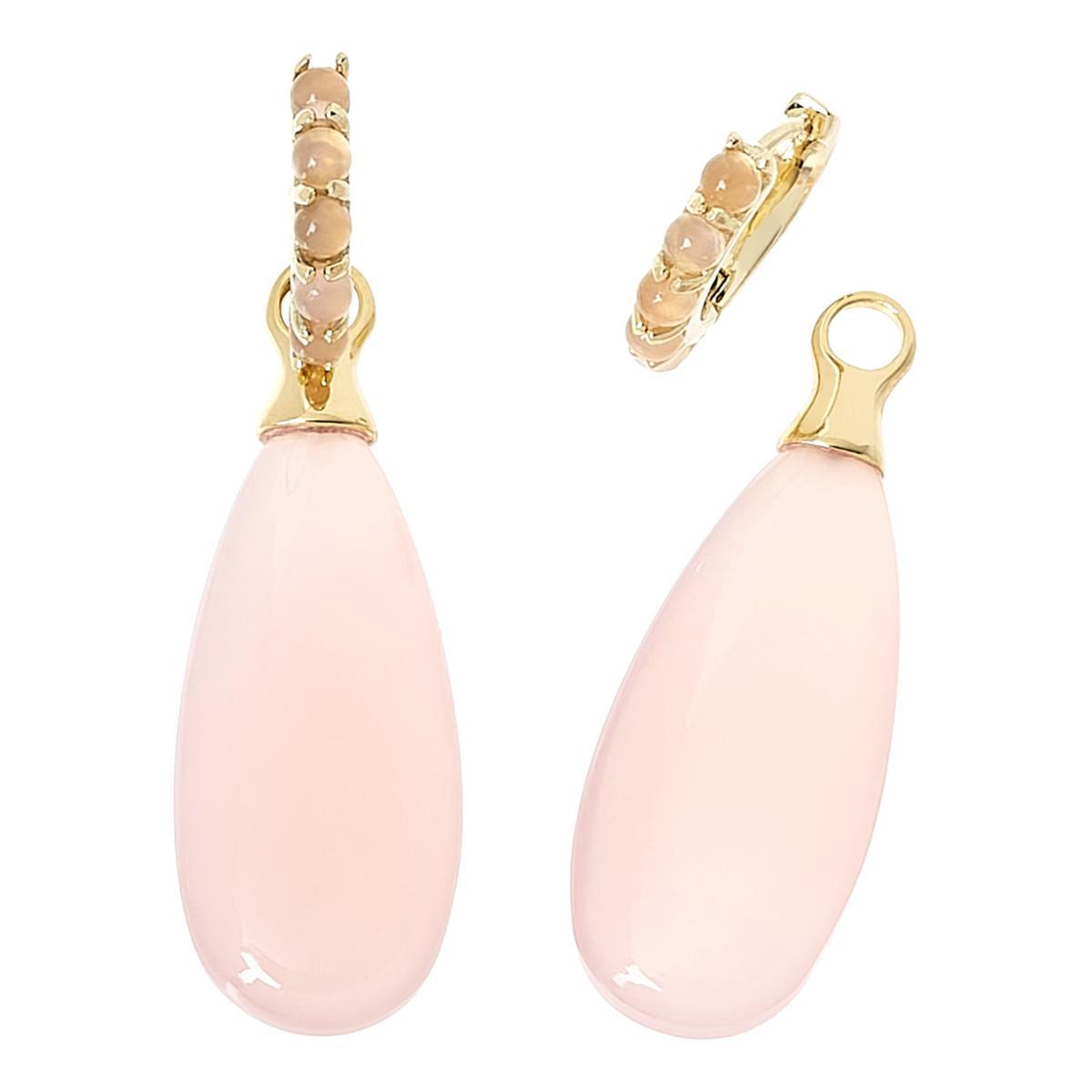 Rarities Gold Plated Chalcedony Earrings