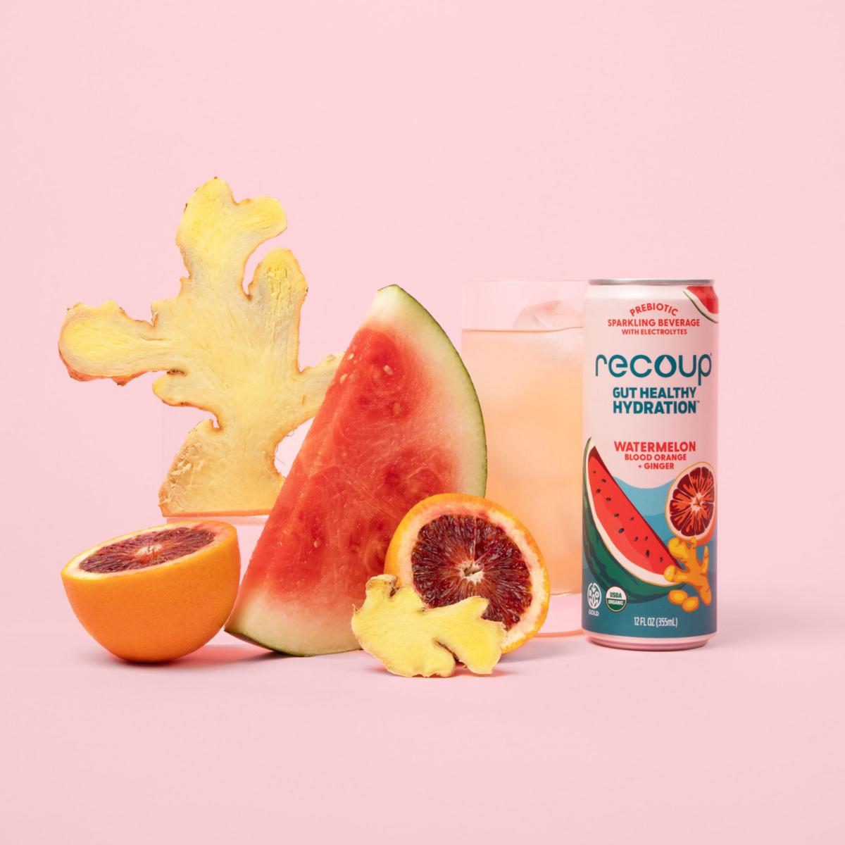 Recoup 12-pack Watermelon Blood Orange Organic Beverage with