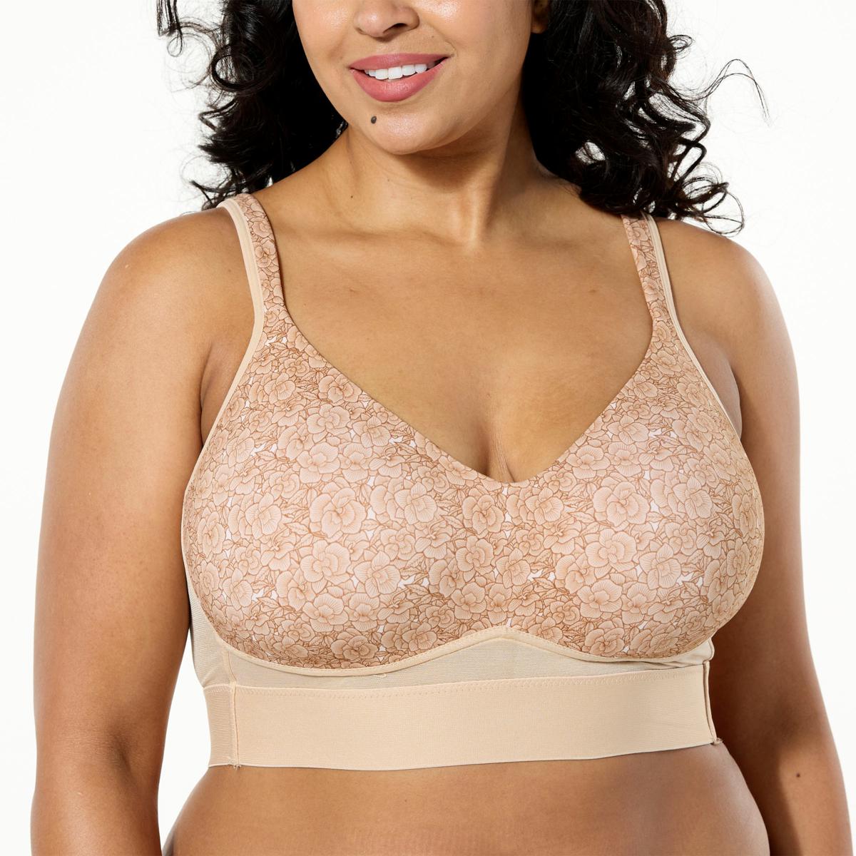 トップス BACK CROSS/CARDI Rhonda Shear 2-pack Molded Cup Bra with Cross Back Mesh