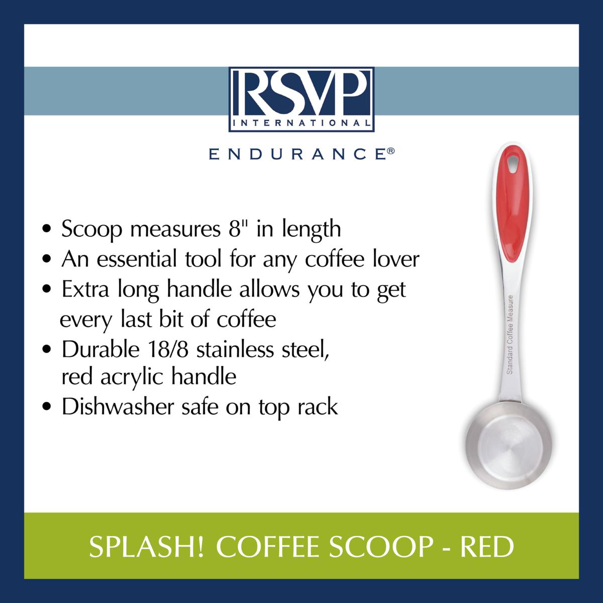 Rsvp International Endurance Stainless Steel 1/2 Teaspoon Measuring Spoon,Silver 2 Pack