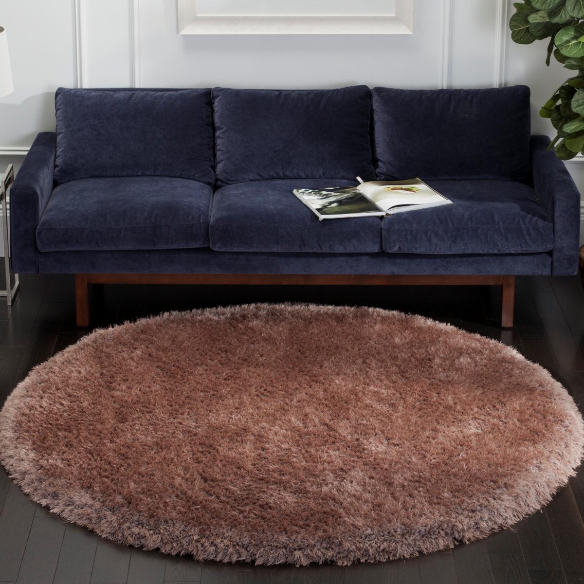Safavieh Luxe Shag Nova Rug - 6' x 6' Round | HSN