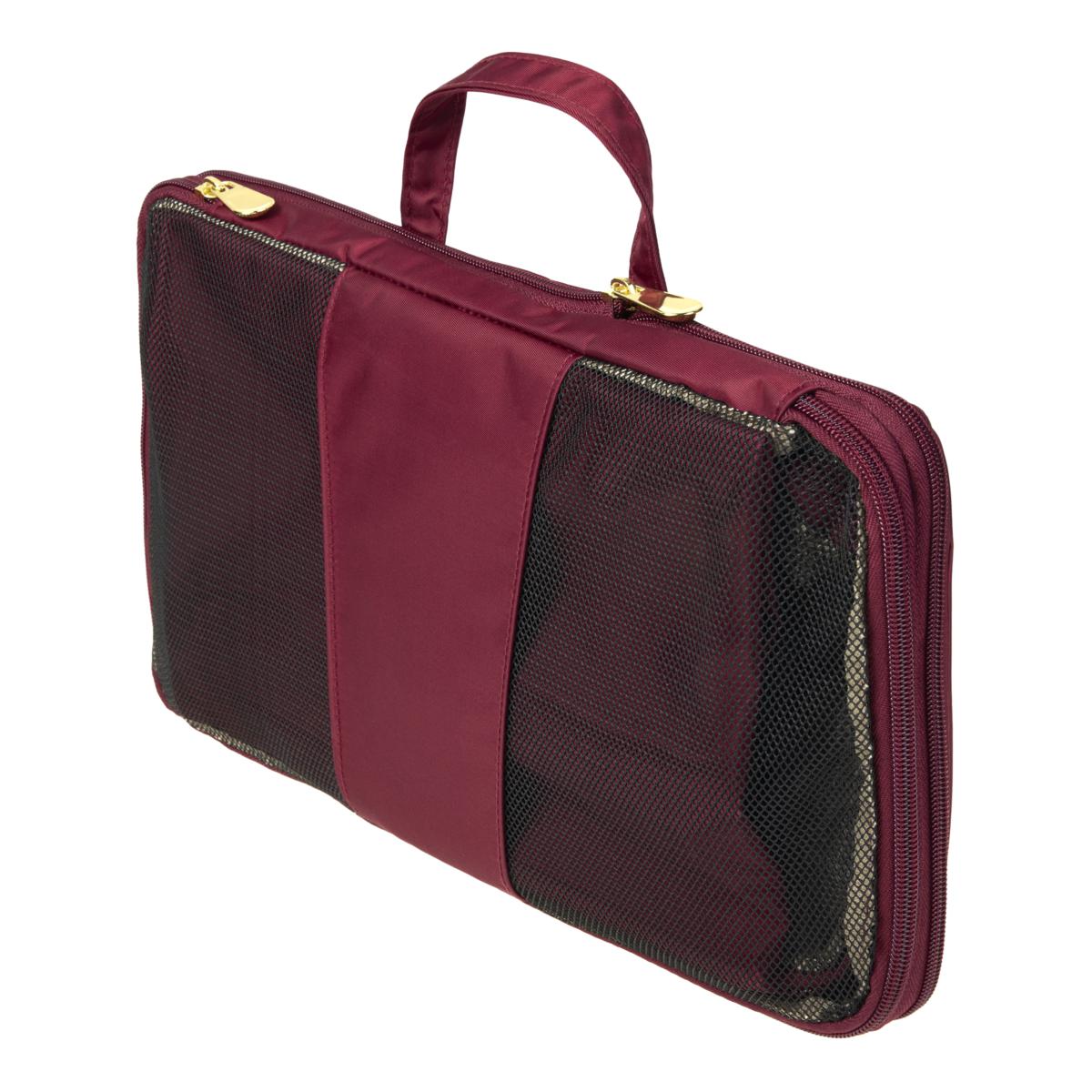 Samantha Brown Burgundy Travel Backpack Laptop Bag Organizer Croc Trim Two Samantha Brown Burgundy Croc | Mercari main image 2