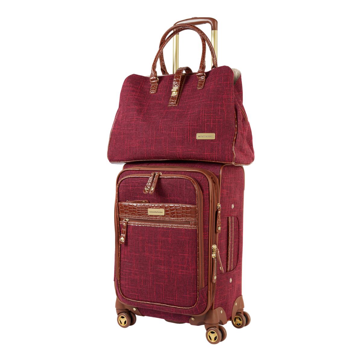 Samantha Brown Vintage 2-piece Tweed Luggage Set - 23295711 | HSN