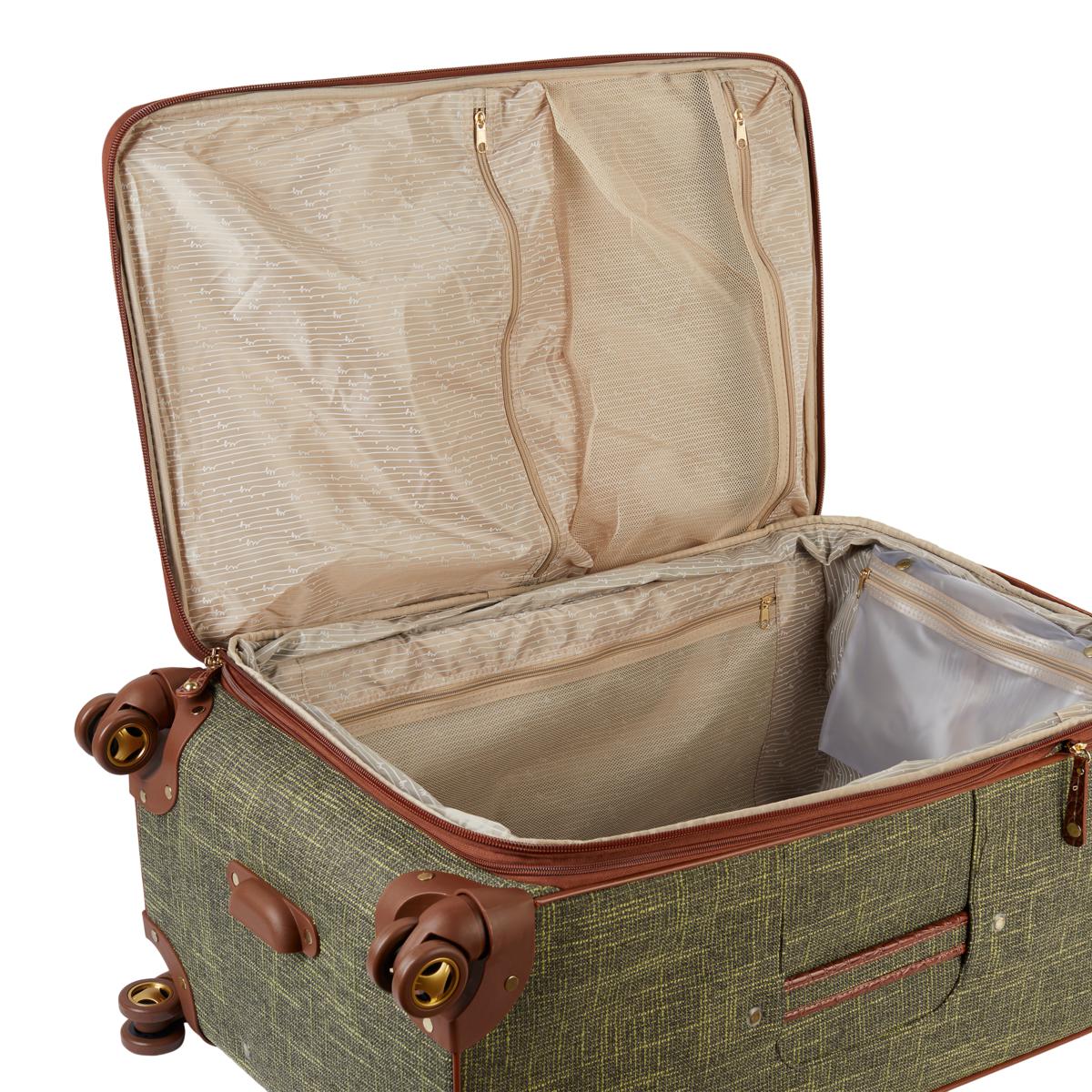 Tweed luggage set top