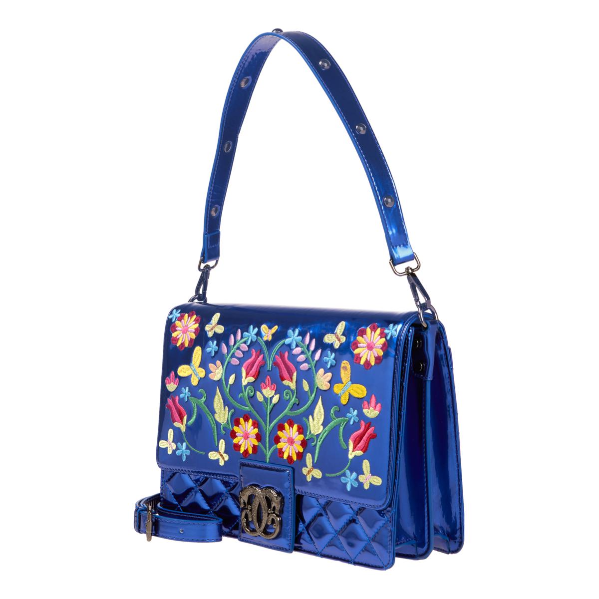 MiF♡ Sharif Legacy Metallic Floral Embroidered Satchel - 23536133