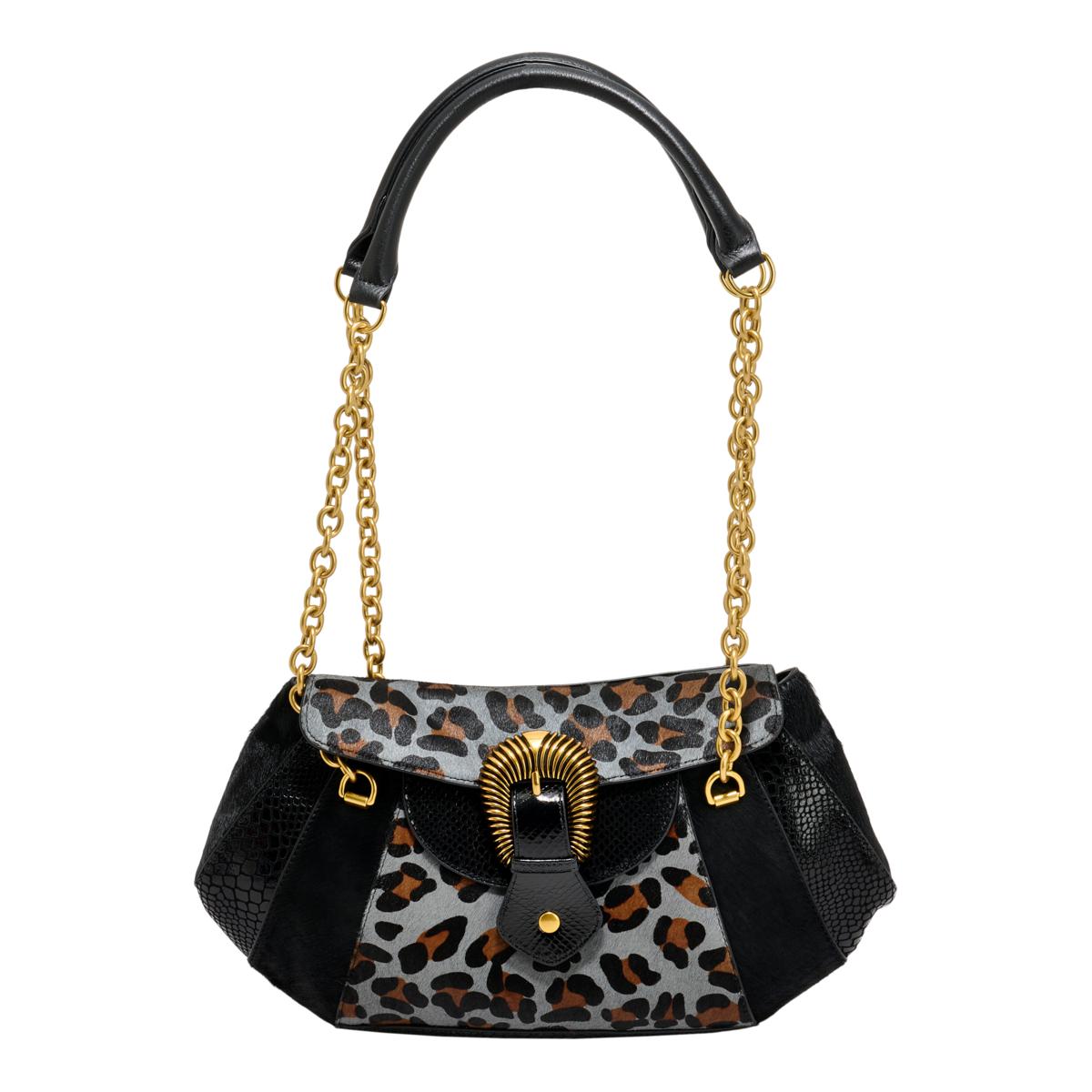 Sharif Museum Melange Leather Western Shopper | HSN